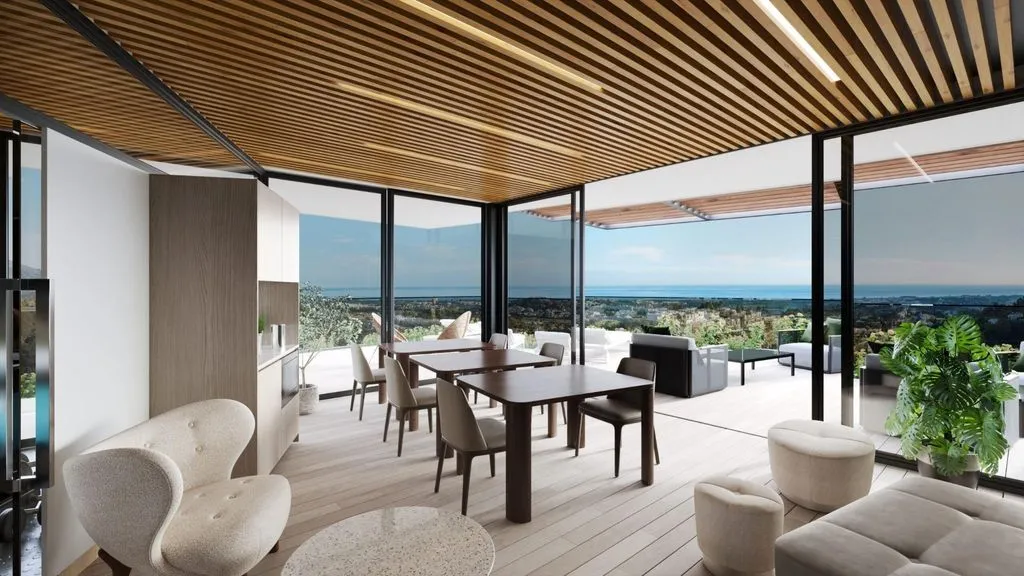 Dining Room - Luxury Flat with Sea View in Benahavís