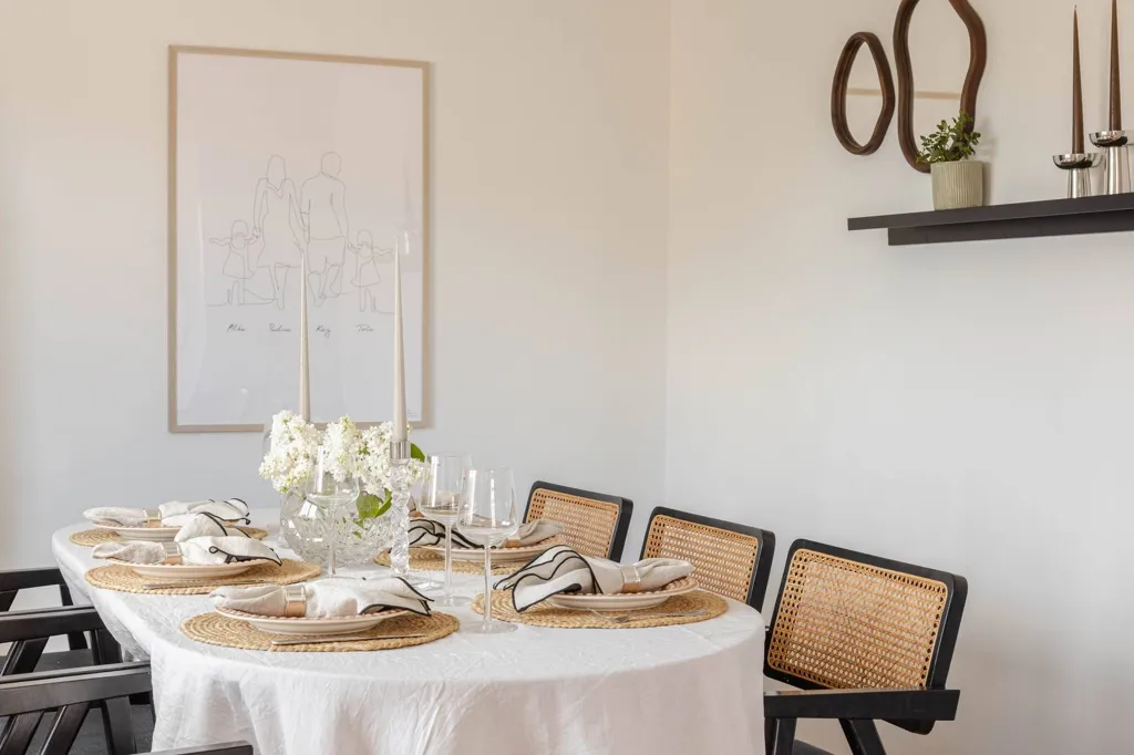 Dining Room - Gable Flat with South-Facing Balcony in Västerås