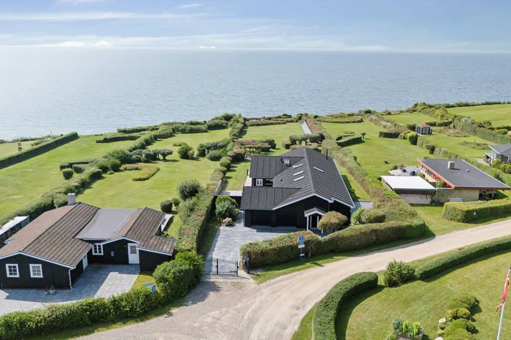 Vue aérienne - Modern Summerhouse with Water View at Storebælt
