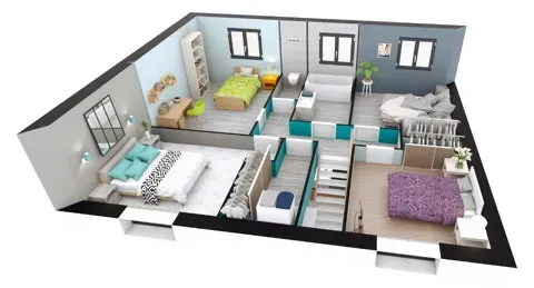 Plaan - Plot for New Build House with Garden in Forges-les-Eaux