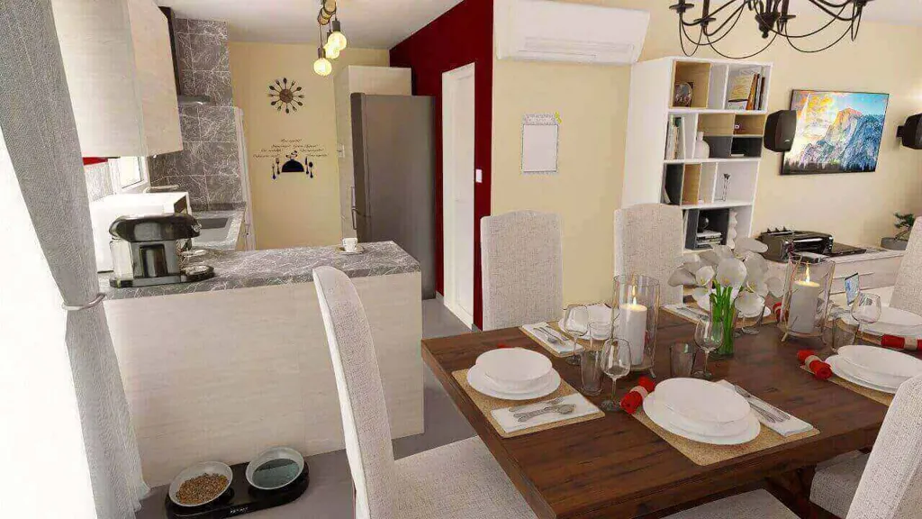 Söögituba - New House with Garage in Luynes