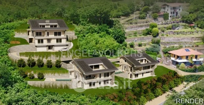 Õhuvaade - Buildable Plot with Lake View in Belgirate