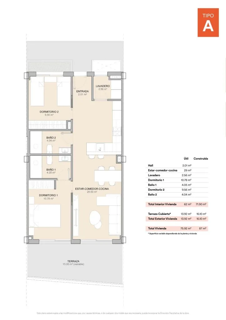 Plan - New-Build Apartment with Pool in La Nucía