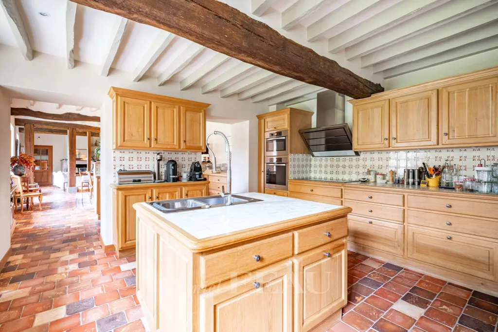 Köök - Luxury House with Tennis Court in Houdan