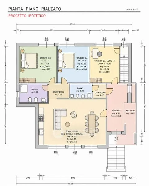 Plaan - Plot for Independent Villa in Roncadello, Forlì