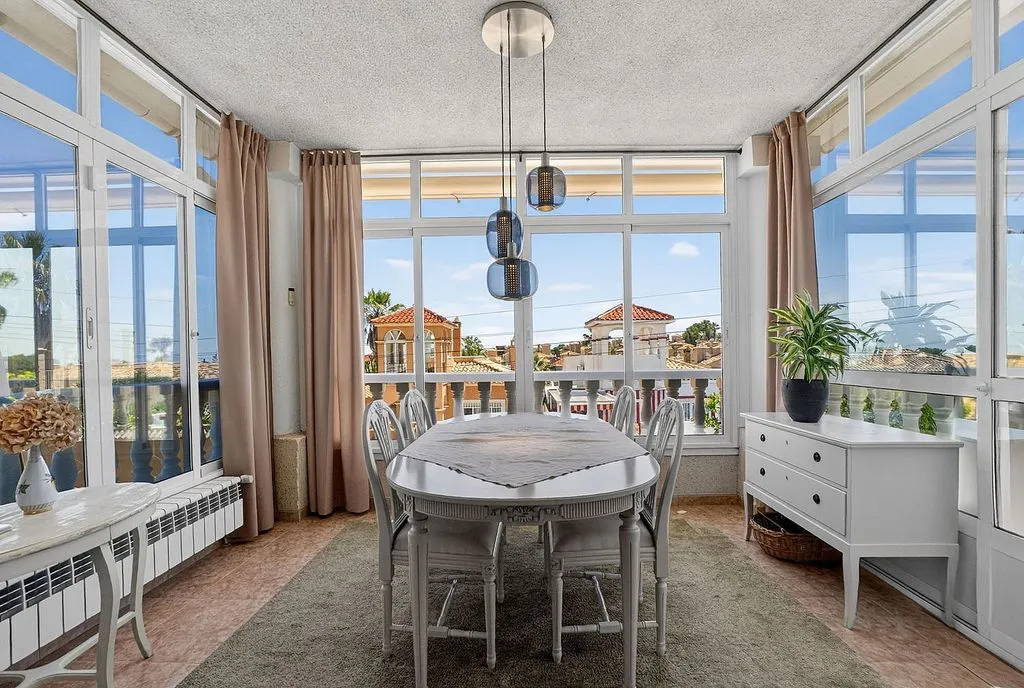 Dining Room - Chalet with Pool and Sea View in El Galán