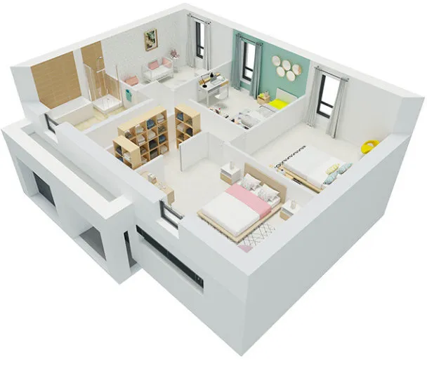 Plaan - New Build House with Garden in Rue