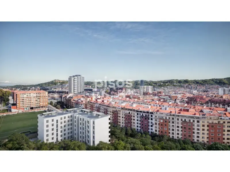 Vue aérienne - New Flat with Terrace in Basurtu, Bilbao
