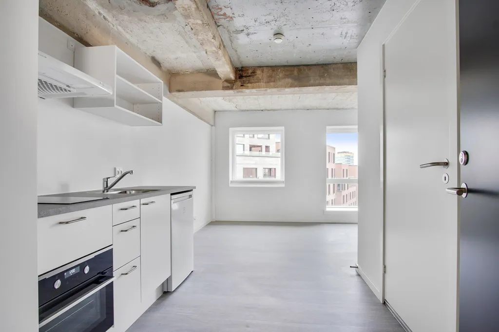 Cuisine - 1-Bedroom Flat with Elevator in Central Odense