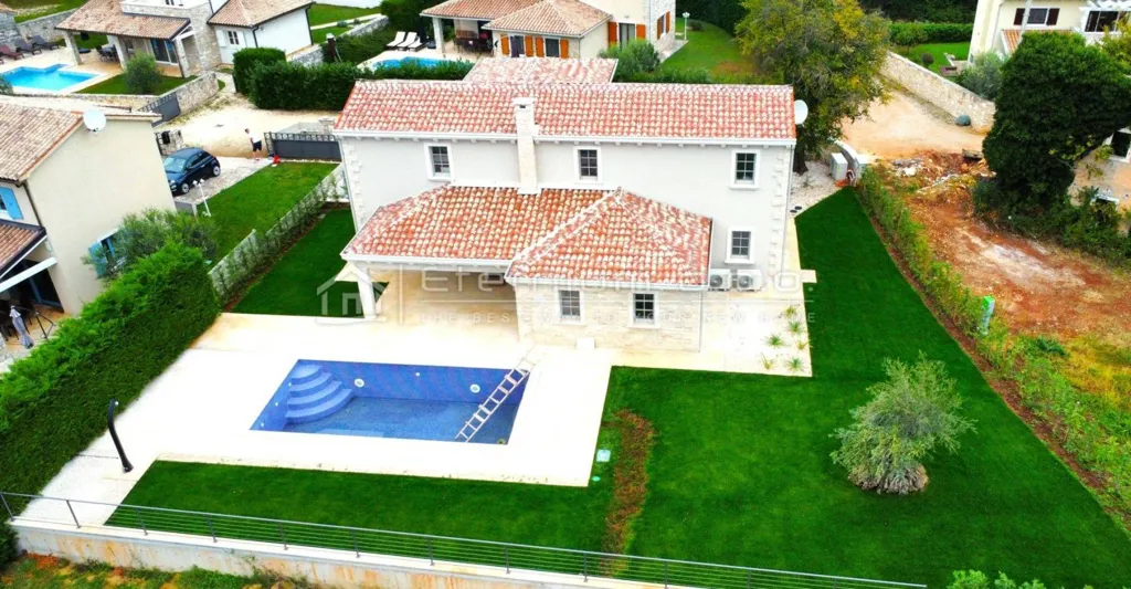 Vue aérienne - Istrian Villa with Pool in Rojnići, Žminj