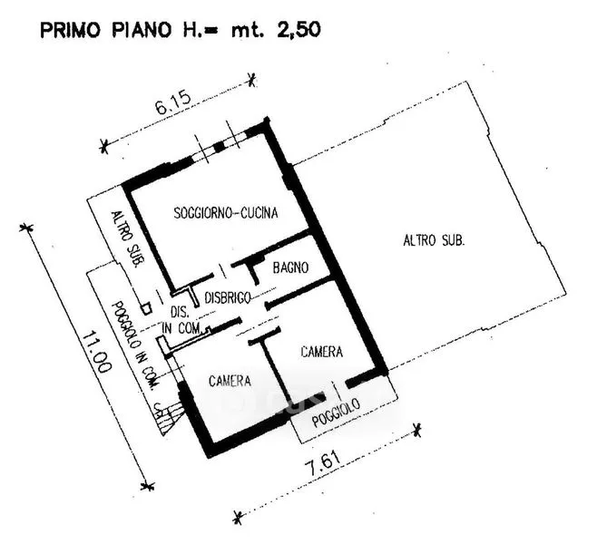 Planimetria - Appartamento con vista montagna a Commezzadura