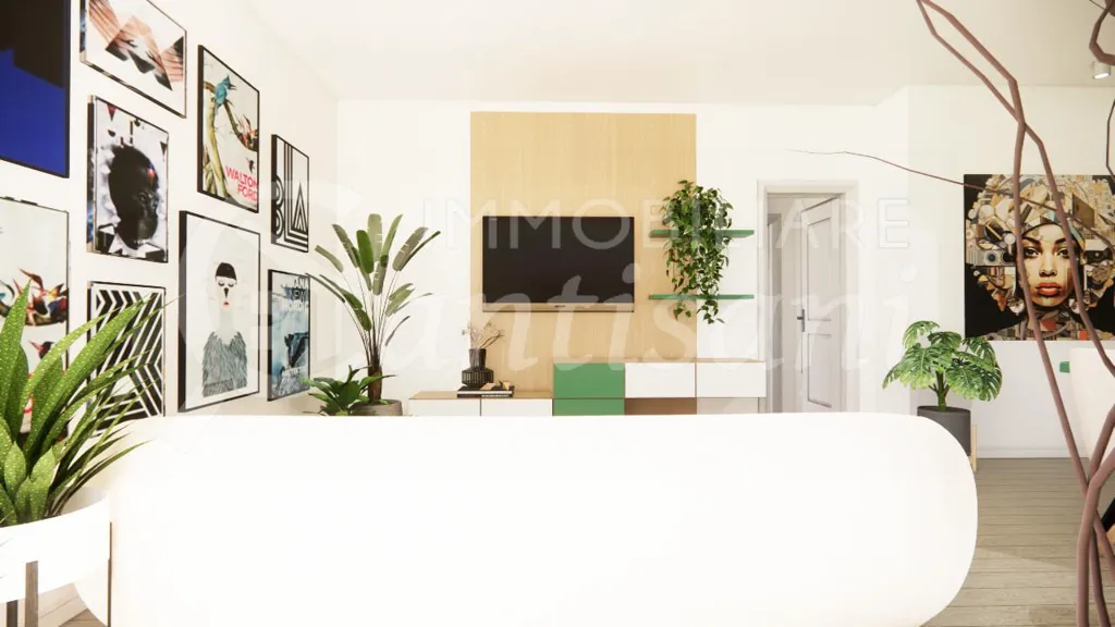 Séjour - Newly Built Apartment with Terraces in Florence