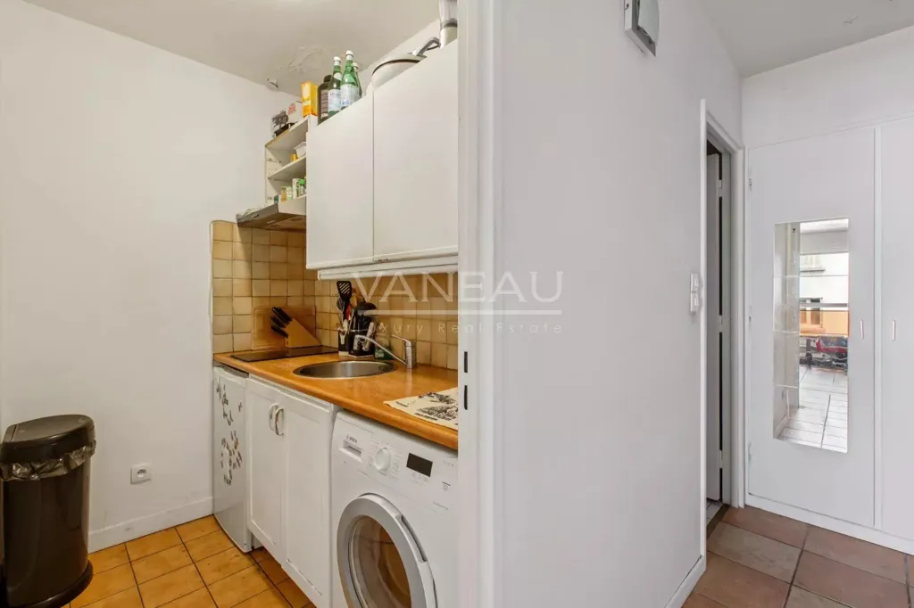 Buanderie - Studio avec Balcon dans le 19ème Arrondissement