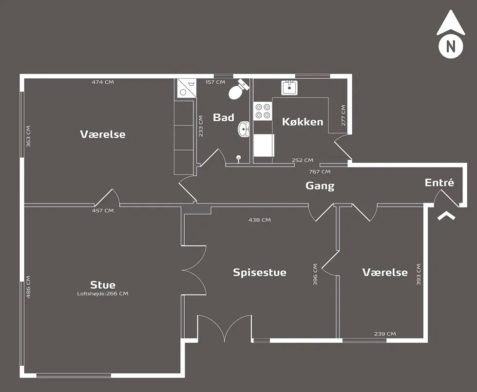 Plaan - Apartment with Balcony in Ballerup Centre