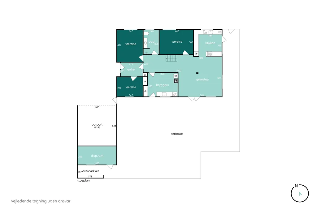 Plan - Maison 6 pièces à Holbæk