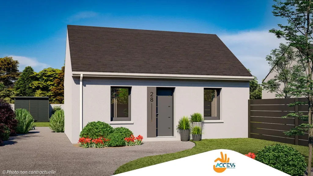 Maison Neuve de 3 Chambres avec Jardin à Construire