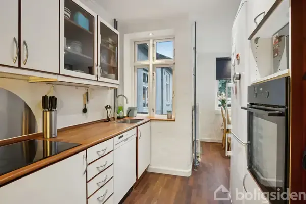 Cuisine - Apartment with Balcony in Fredericia Centre