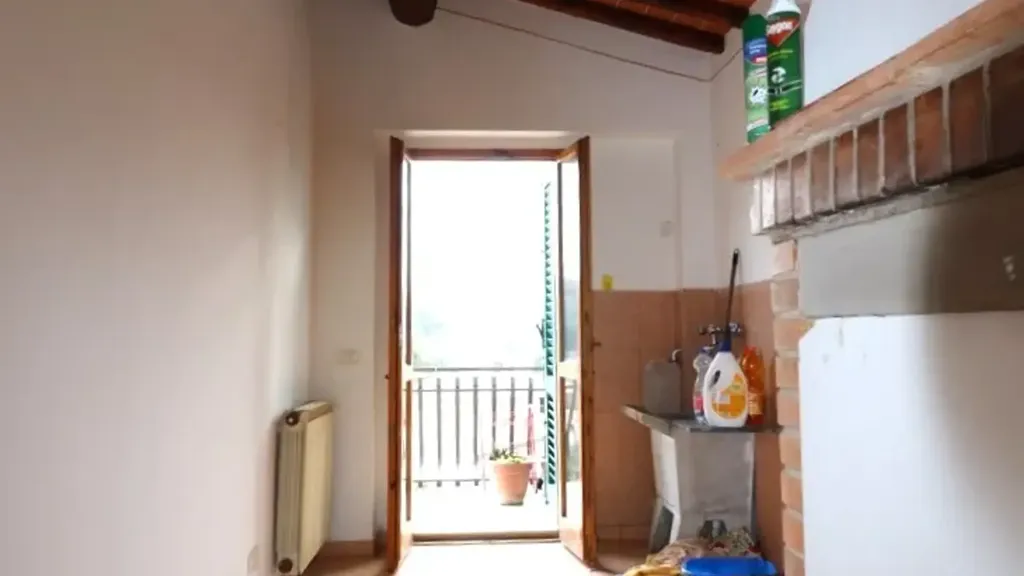 Köök - Panoramic Apartment with Terrace in Montevarchi
