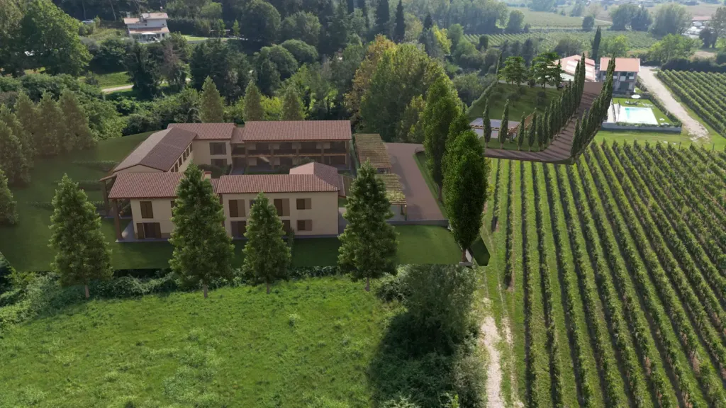 Õhuvaade - Apartment with Pool in Lazise