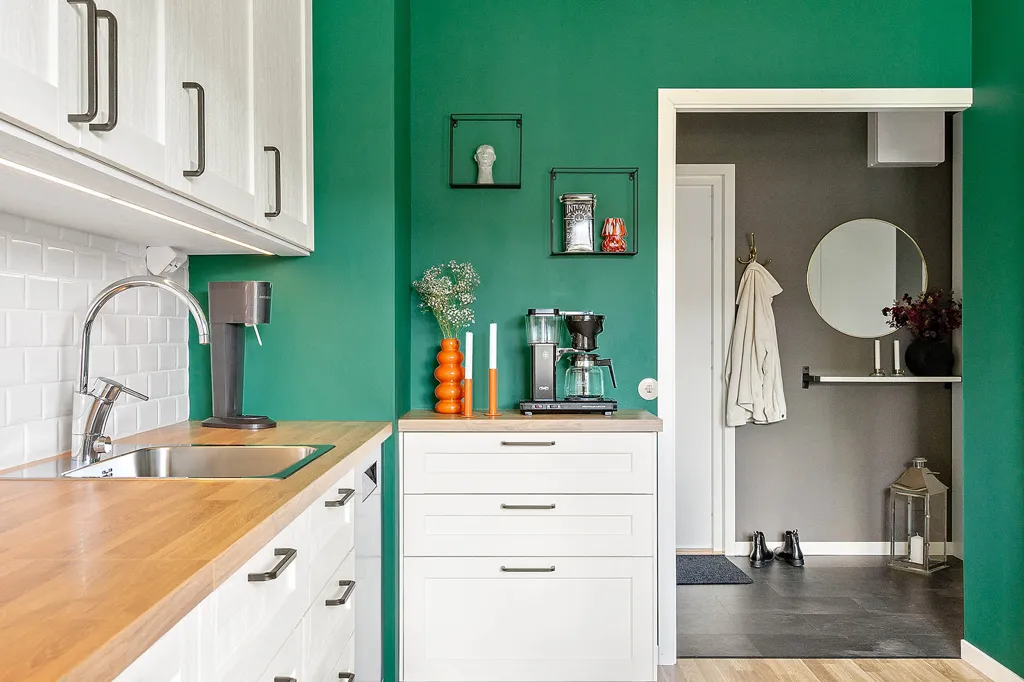 Kitchen - Apartment with Garden in Brunflo
