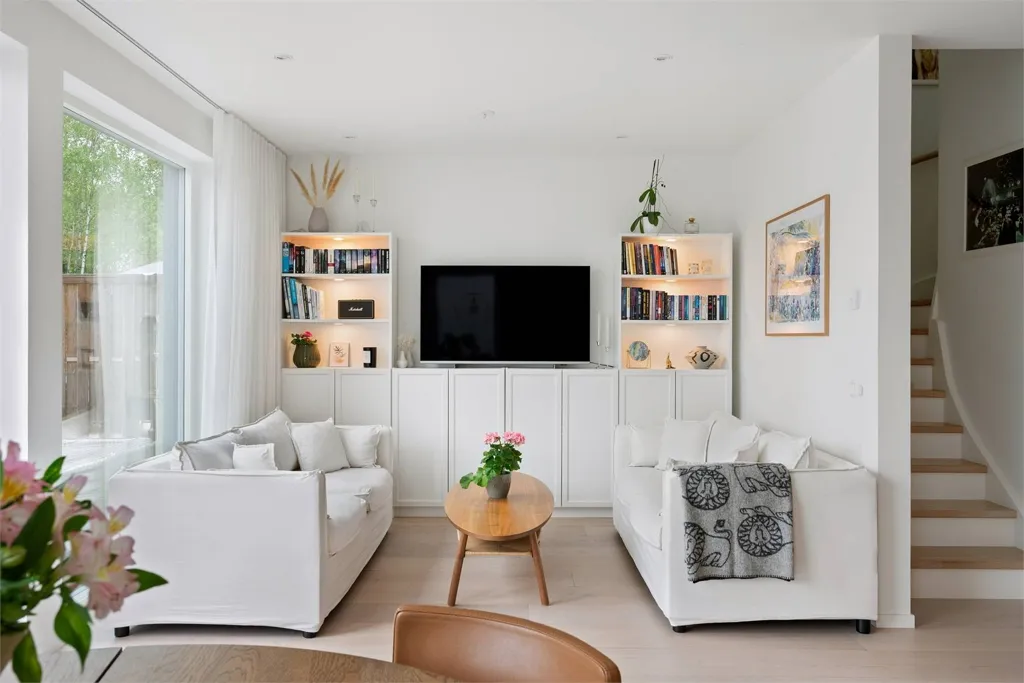 Soggiorno - Modern Duplex with Garden in Mariefred