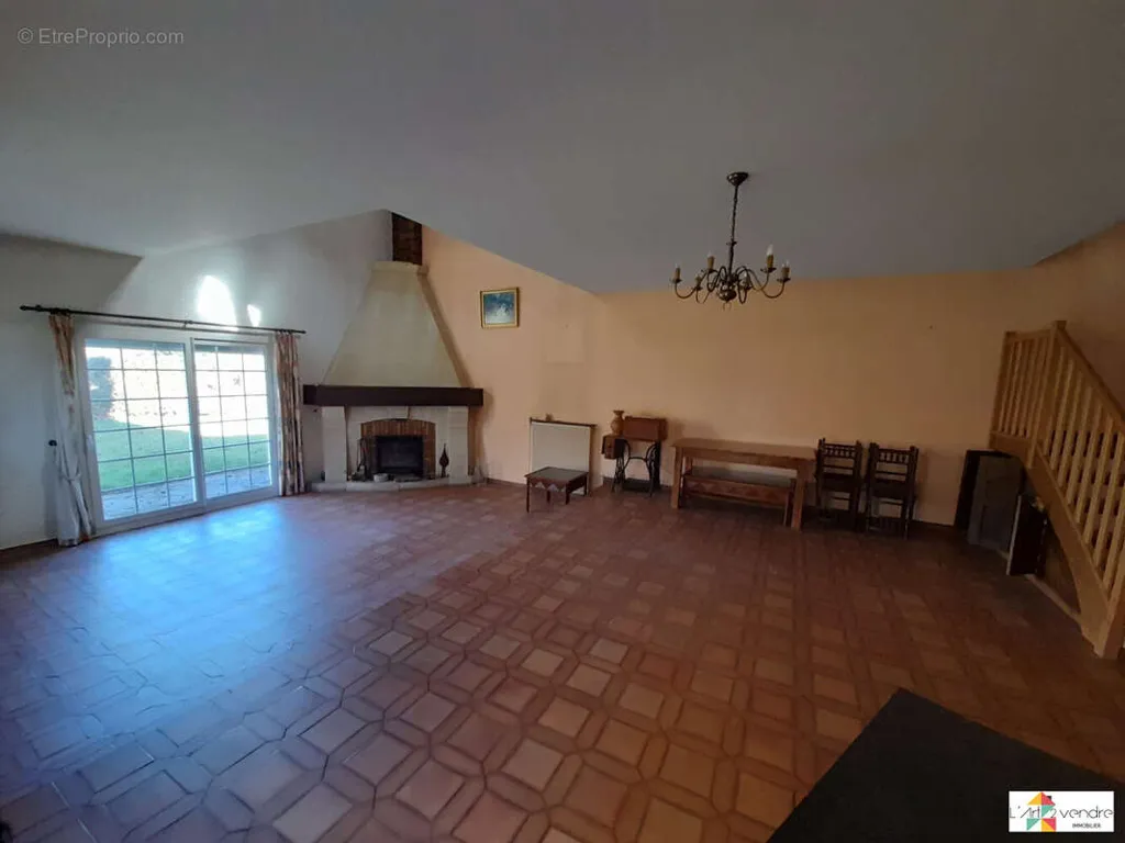 Living Room - Single-Storey House with Garden in Le Plessis-Brion