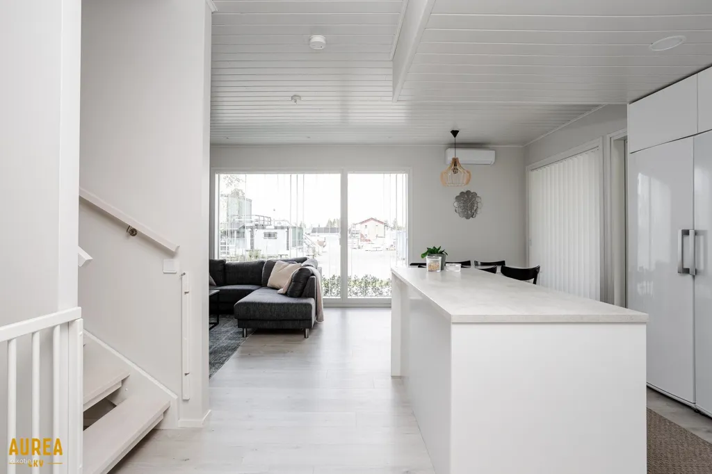Kitchen - Modern Apartment with Sea View in Oulu