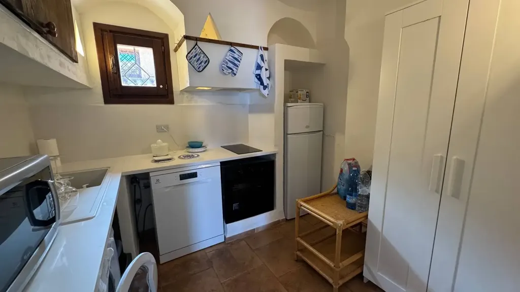 Kitchen - Apartment with Sea View in Porto Cervo