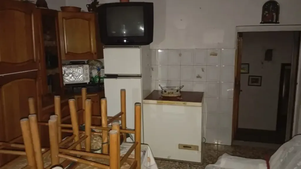 Kitchen - Adjacent House with Balcony in Teano