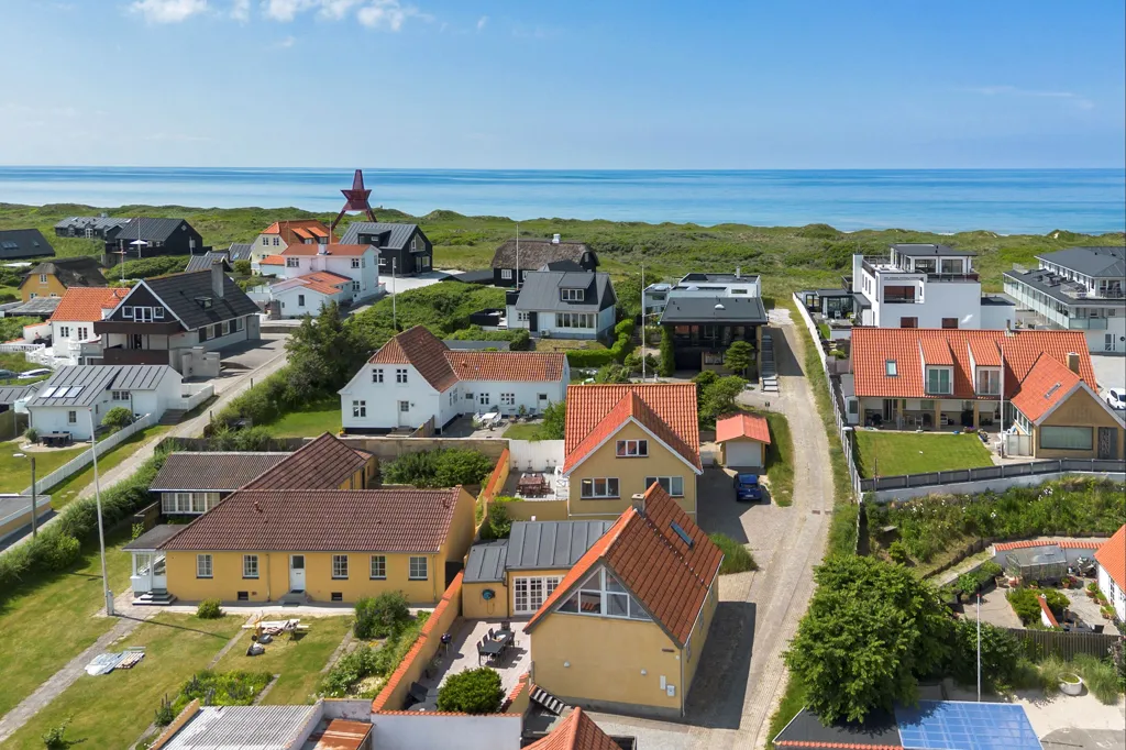 Vue aérienne - Villa with Seafront Access in Løkken