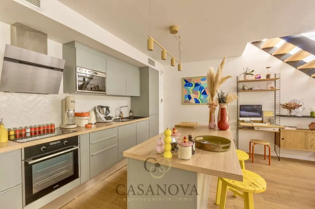 Cucina - Loft Duplex with Rooftop in Arceaux, Montpellier