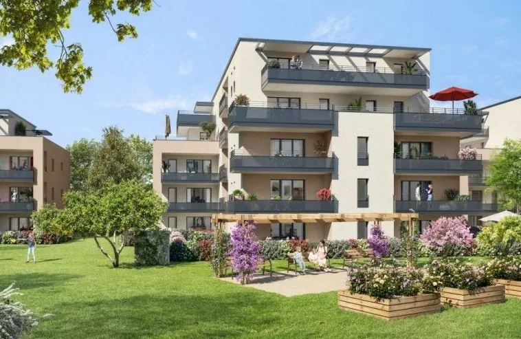 Jardin - Appartement T2 avec Loggia à Thonon