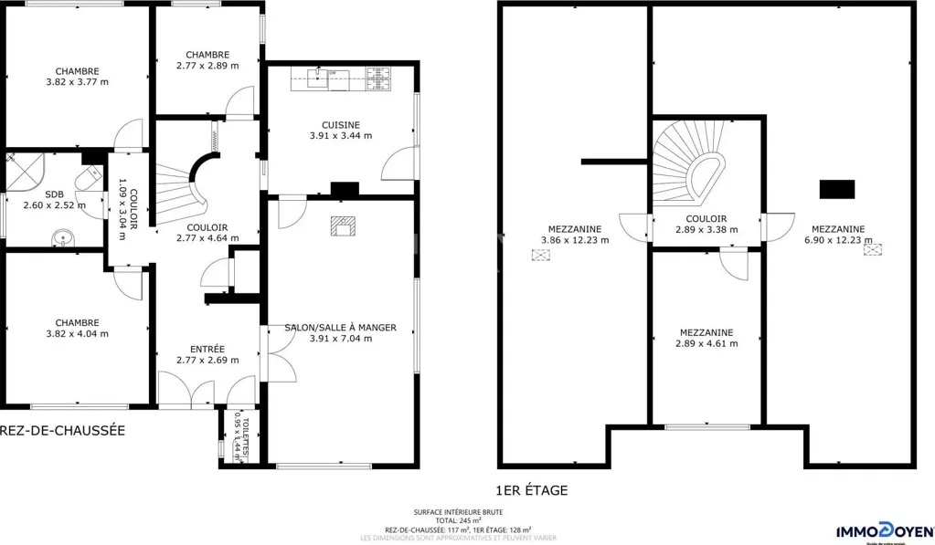 Plan - Maison avec Jardin et Cheminée à Halanzy