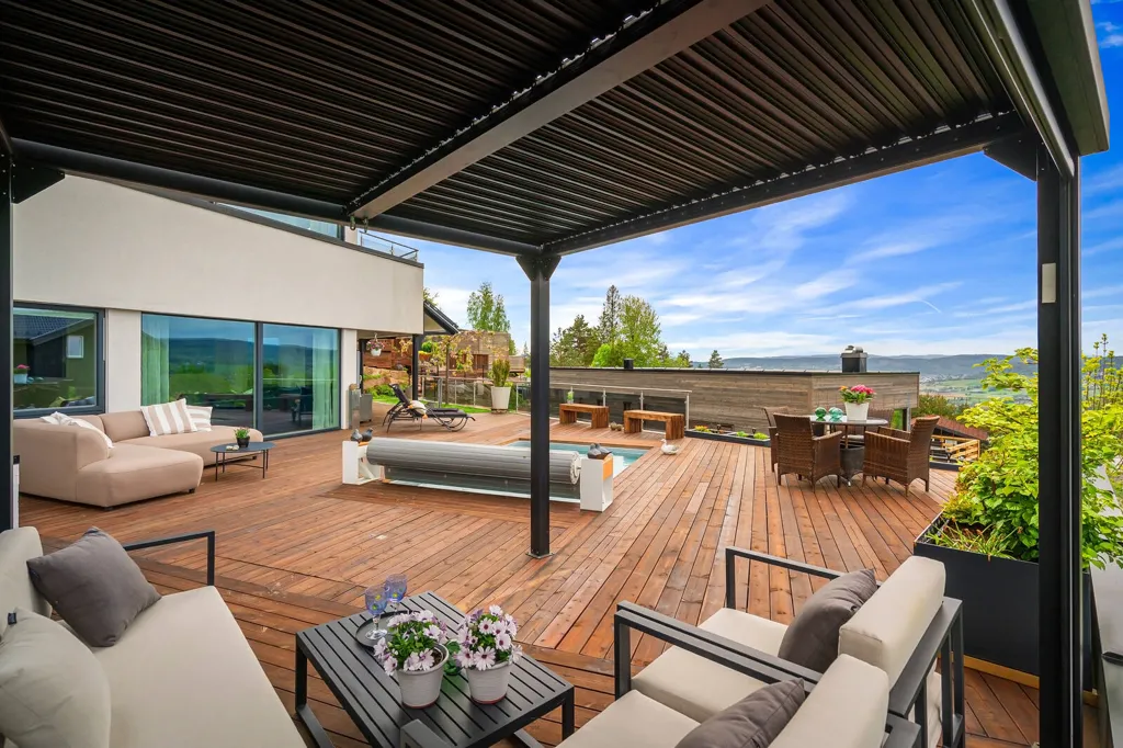 Terrasse - Modern Villa with Pool in Lier