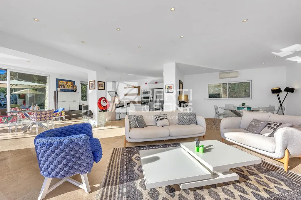Séjour - Villa en Pierre Rénovée avec Piscine à Mandelieu