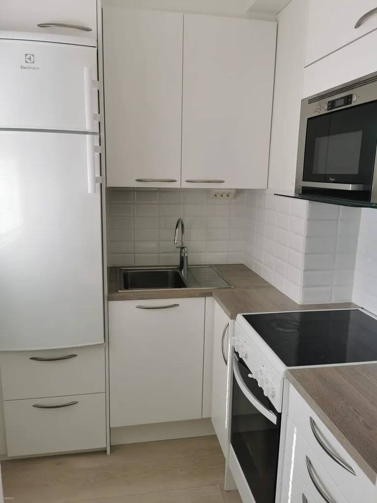 Cuisine - Apartment with Balcony in Lahti Centre