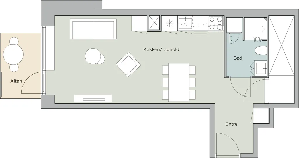 Plaan - Architect-designed Flat with Terrace in Aalborg