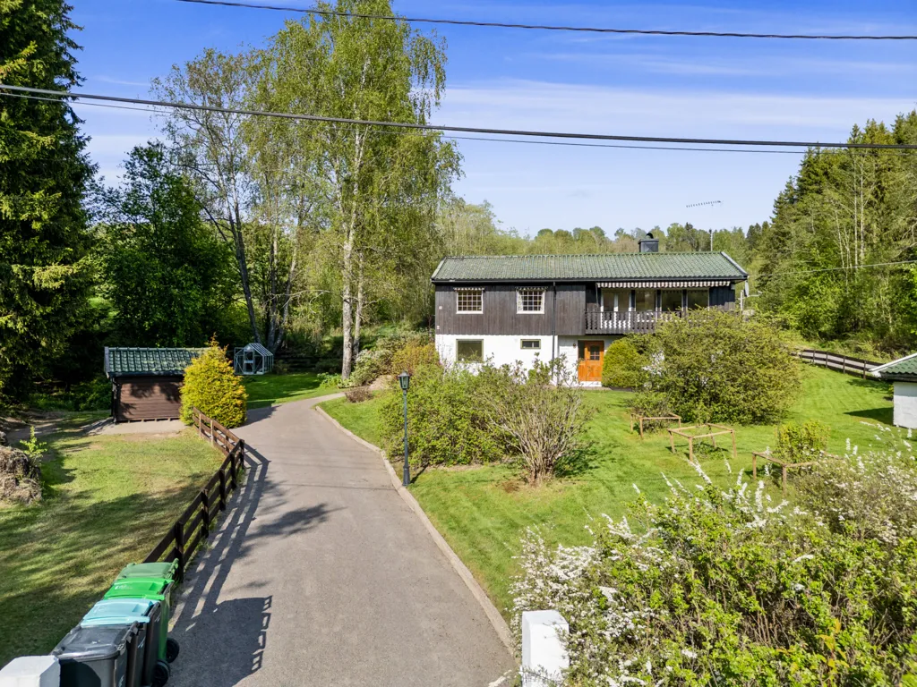 Vue aérienne - Detached House with Double Garage in Nittedal