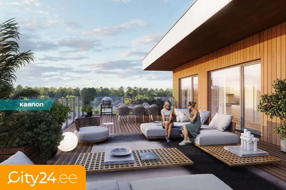 Terrasse - Penthouse with Large Terrace in Nõmme