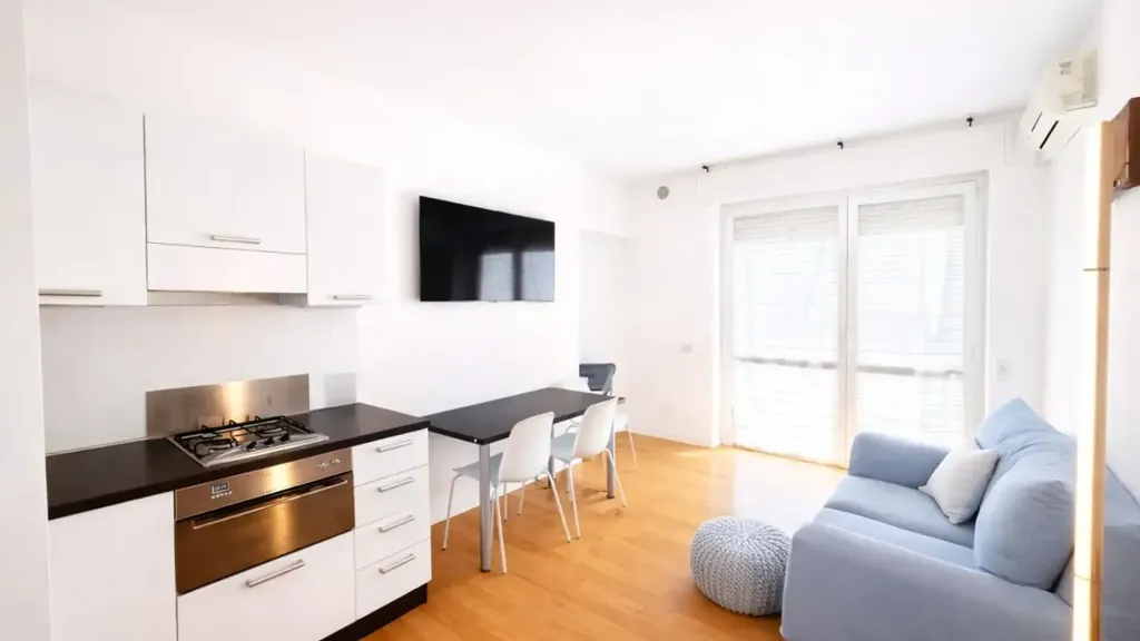 Séjour - Rustic-Style Flat with Balcony in Milan