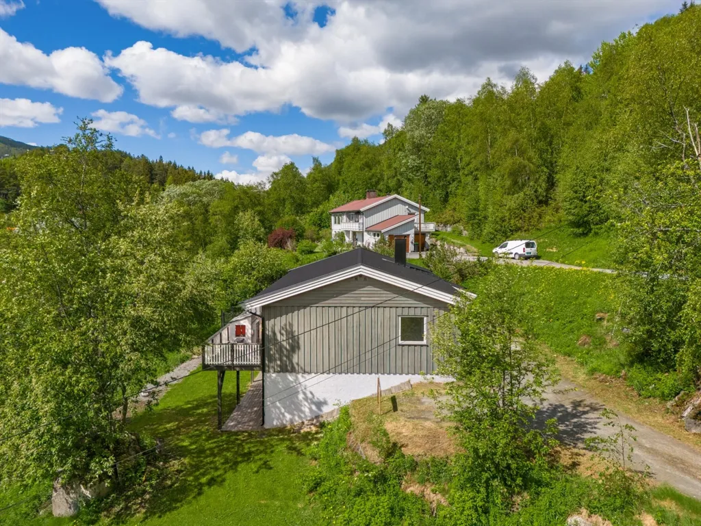 Vue aérienne - Apartment with Holsfjorden View in Norway