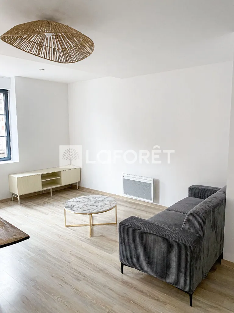 Séjour - Appartement Meublé Lumineux à Hesdin