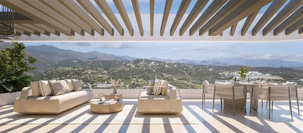 Terrasse - Penthouse with Pool in Estepona