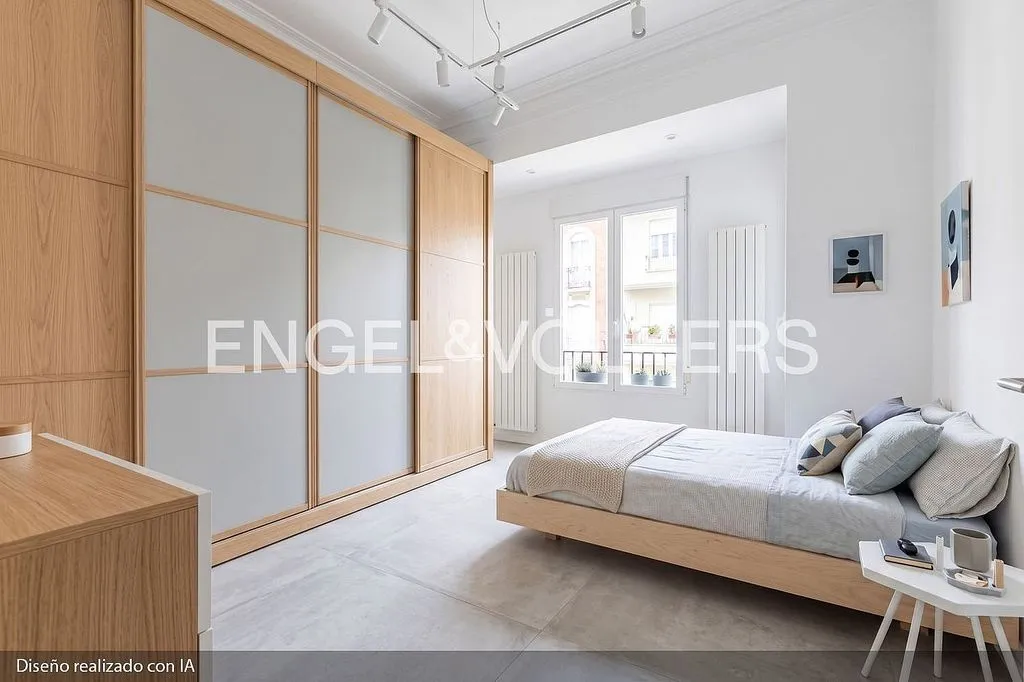 Chambres - Apartment with Balcony in Gran Vía, Valencia