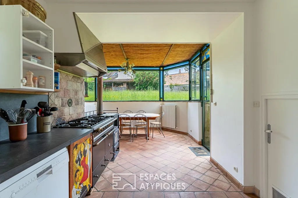 Cuisine - Maison de Caractère avec Terrasse à Sainte-Mesme