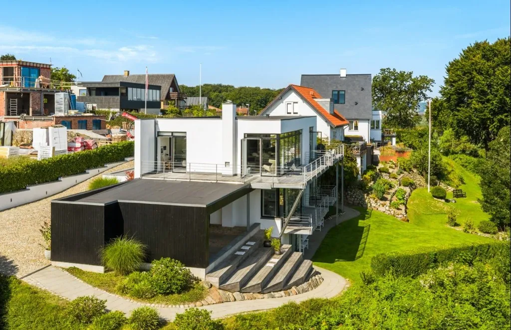 Vue aérienne - Architect-Designed Villa in Vejle
