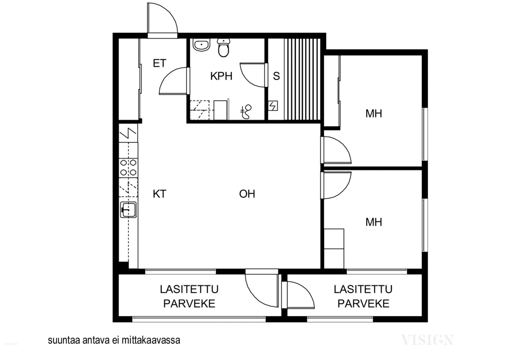Appartement 3 pièces à FI