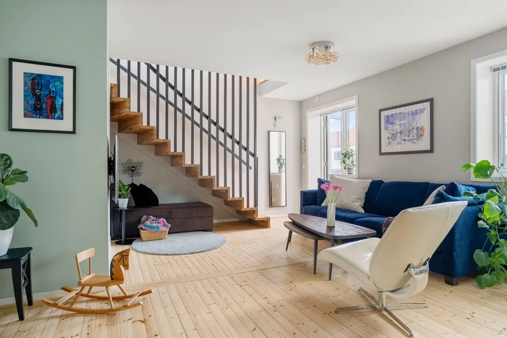 Séjour - Loft Apartment with Balcony in Rodeløkka