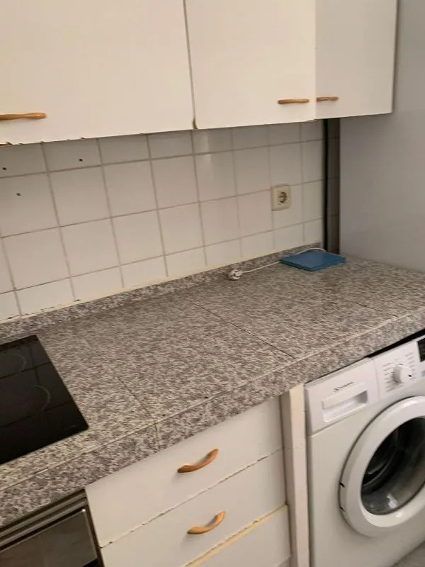 Köök - 3-Bedroom Flat near Cáceres Centre