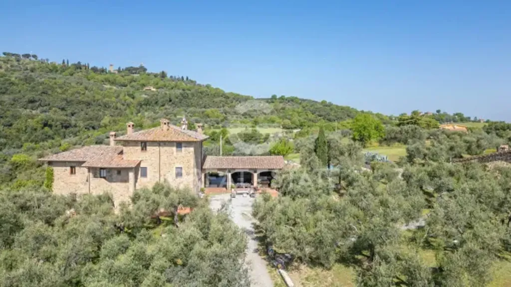 Vue aérienne - Rustic Apartment with Pool in Piegaro